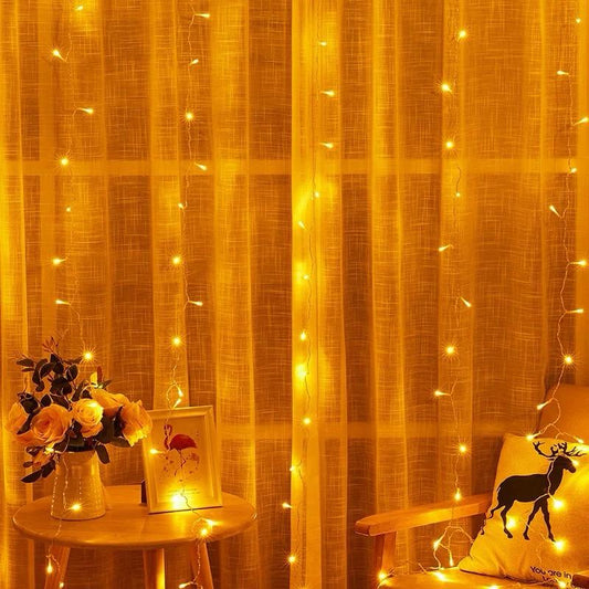 Christmas Window Curtain String Light 3m