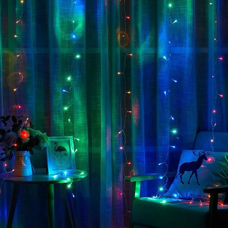 Christmas Window Curtain String Light 3m