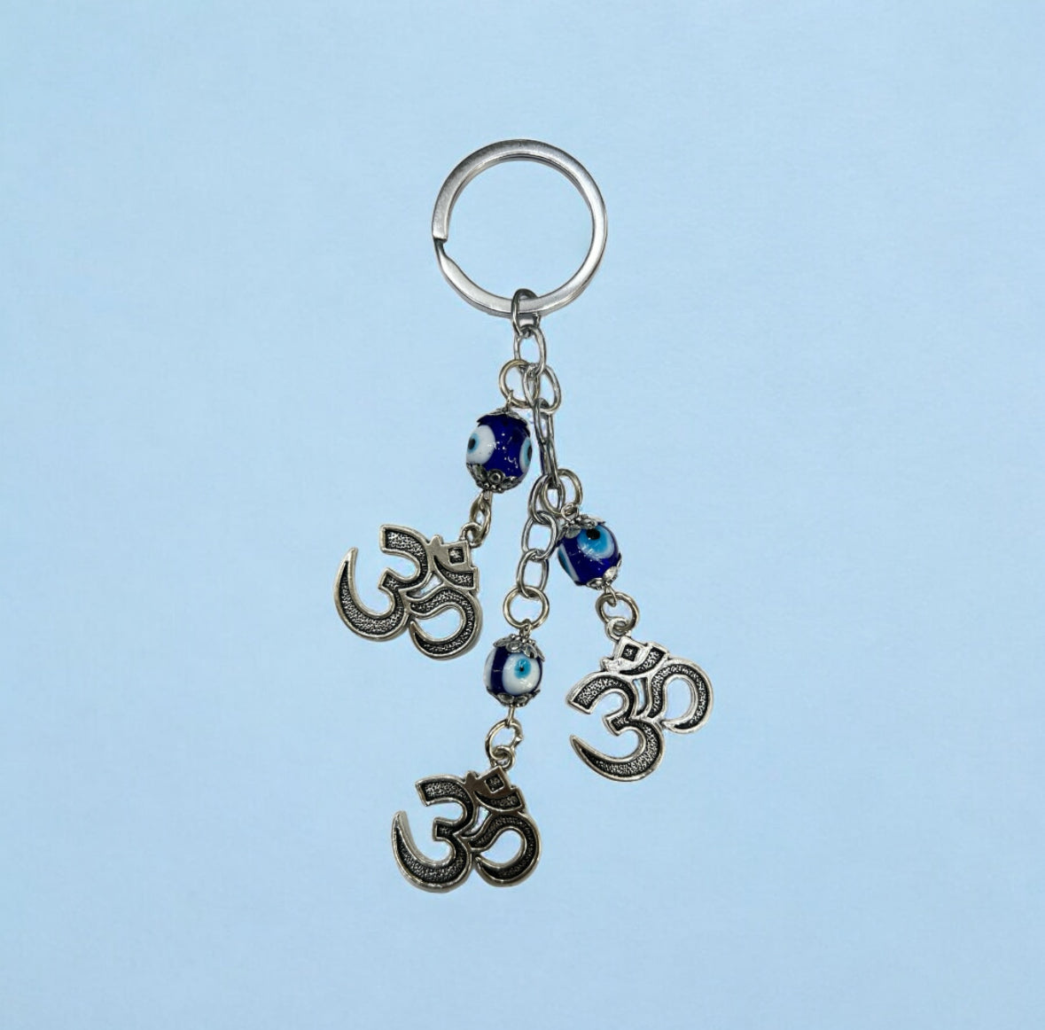 Om Evil Eye Keychain