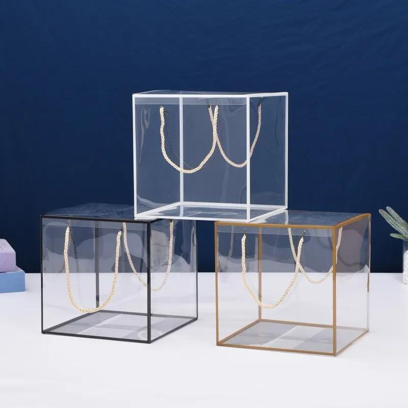 Clear hamper box Square