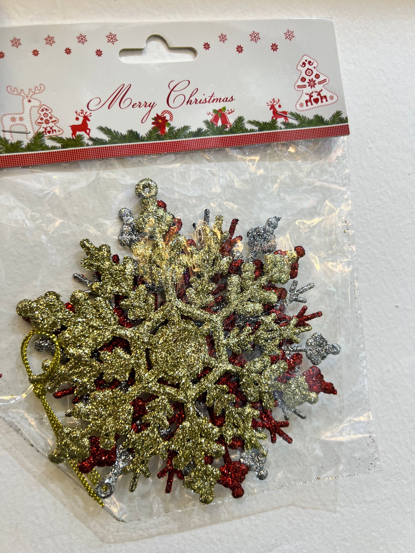 Christmas glitter pendant