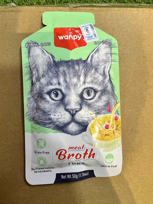 Cat pouch Meat broth Tuna