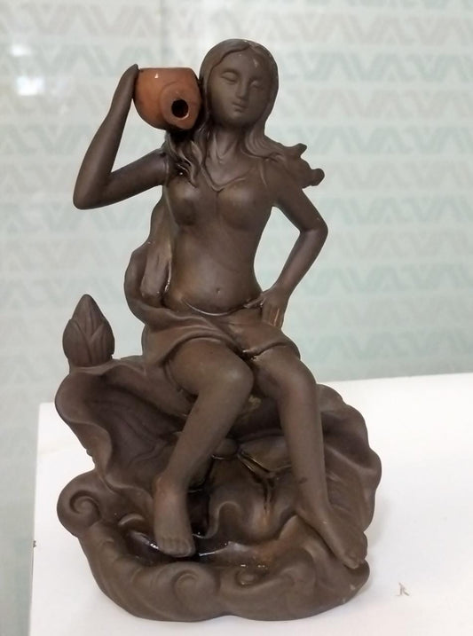 LADY + POT BACKFLOW INCENSE