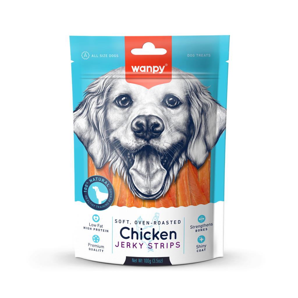 Wanpy Chicken Jerky Strips 100g