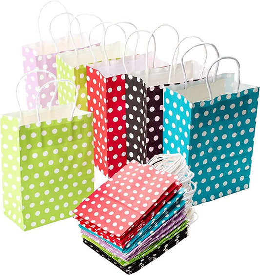 Gift Bags-Polka Dots-small size