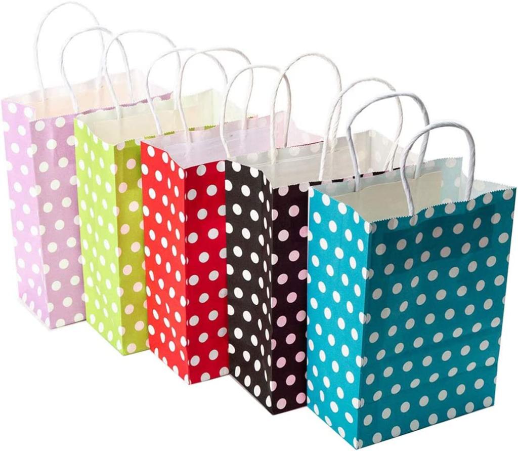 Gift Bags-Polka Dots-small size