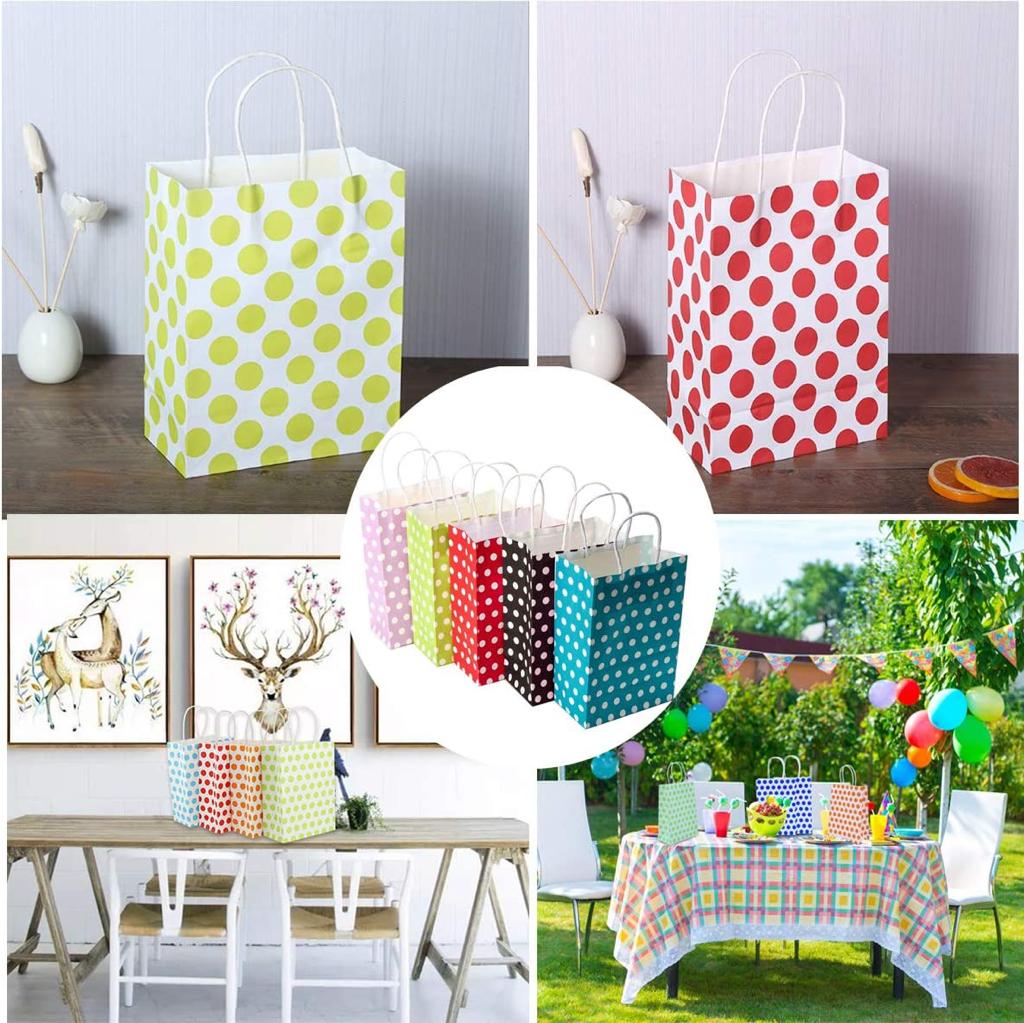 Gift Bags-Polka Dots-small size