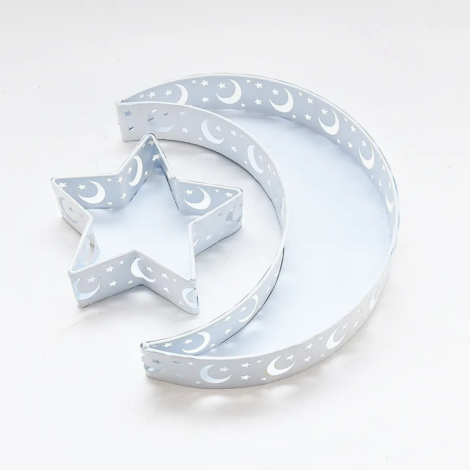 Moon & Star Shape Tray 2pc Set